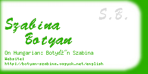 szabina botyan business card